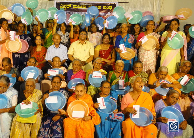 Esther ministry is the social wing of Grace Ministry in Mangalore introduced by Sis Hanna Richard to Provide encouragement, comfort, and support for old aged women and widows in India.